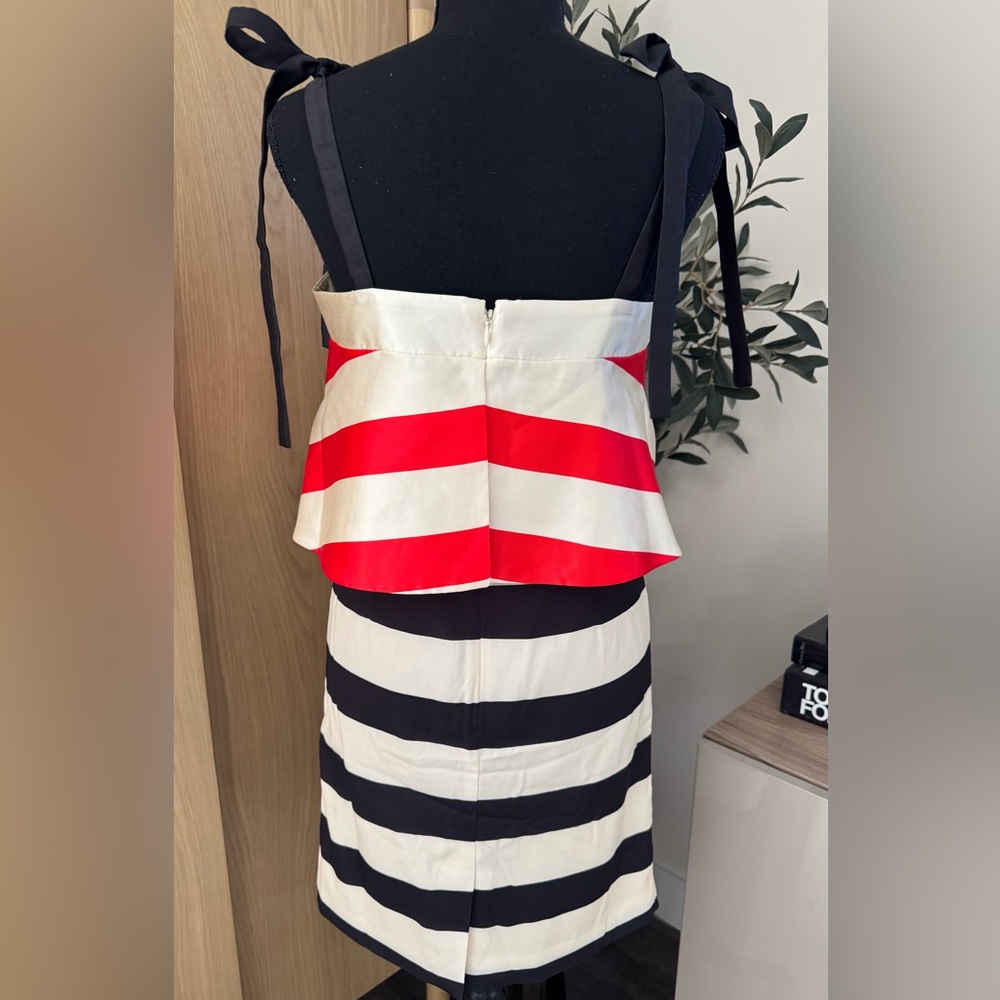 NWT Mare Anthropologie Satin Strip Dress- XSP - Picture 5 of 7